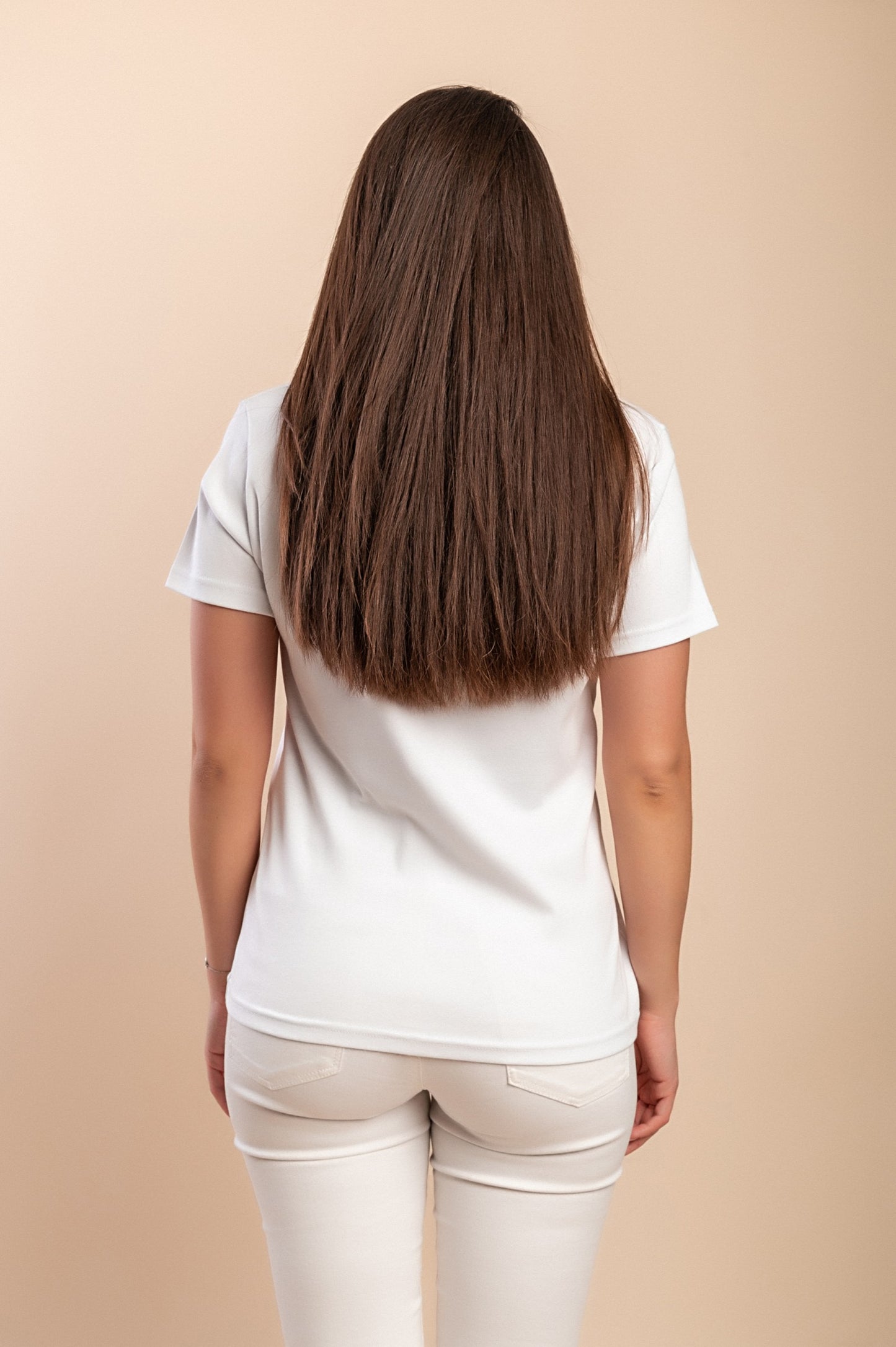 T-shirt in cotone con stampa, bianca