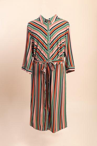 Abito camicia taglie forti, arancione