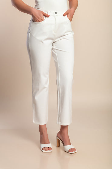 Pantaloni di cotone, bianchi