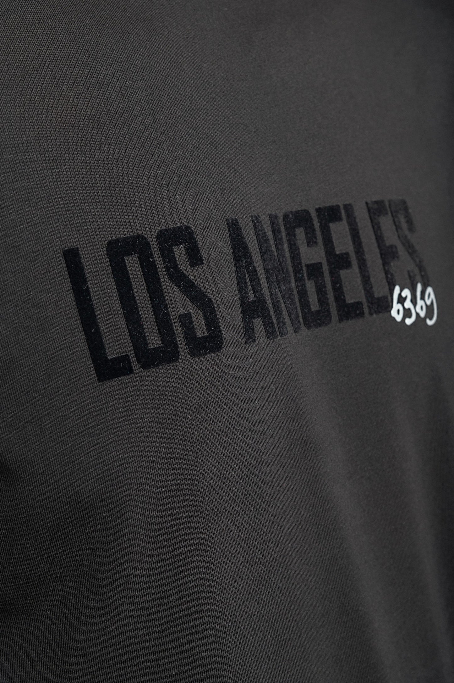 T-shirt da uomo in cotone con stampa, nera