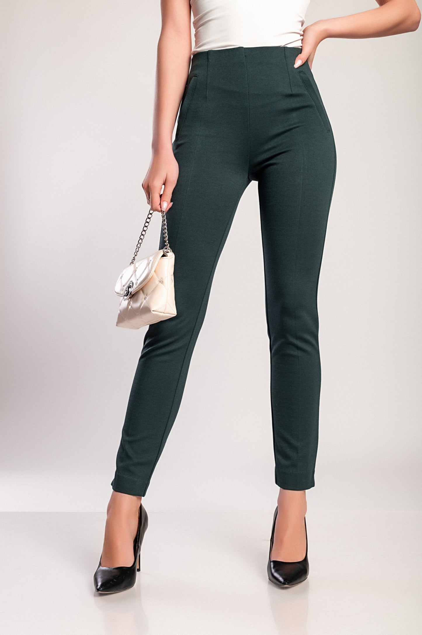 Pantaloni eleganti, bordeaux