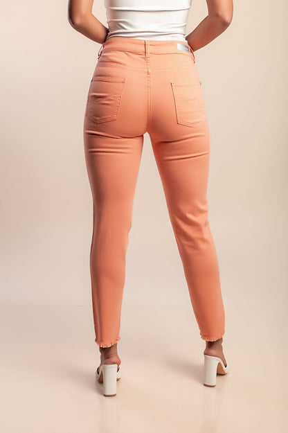 Pantaloni in cotone, albicocca