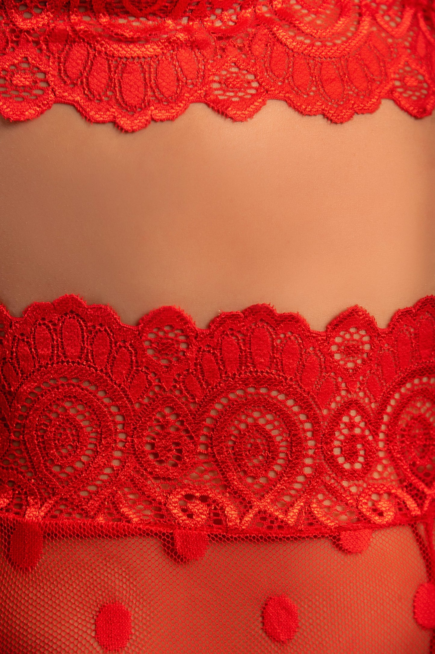 Completo intimo Tefe, rosso