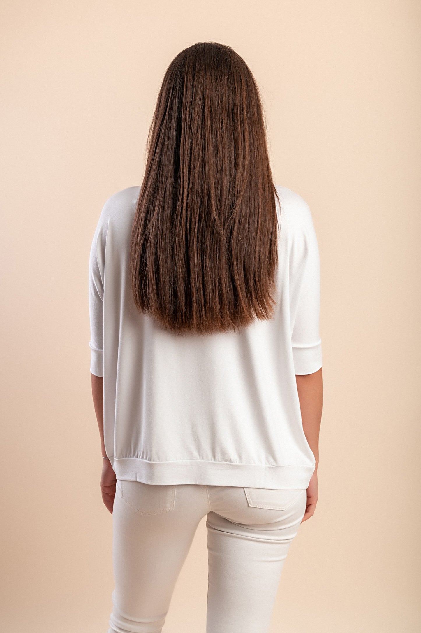 Maglietta con stampa, bianca