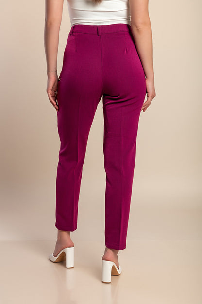 Pantaloni taglie forti, ciclamino