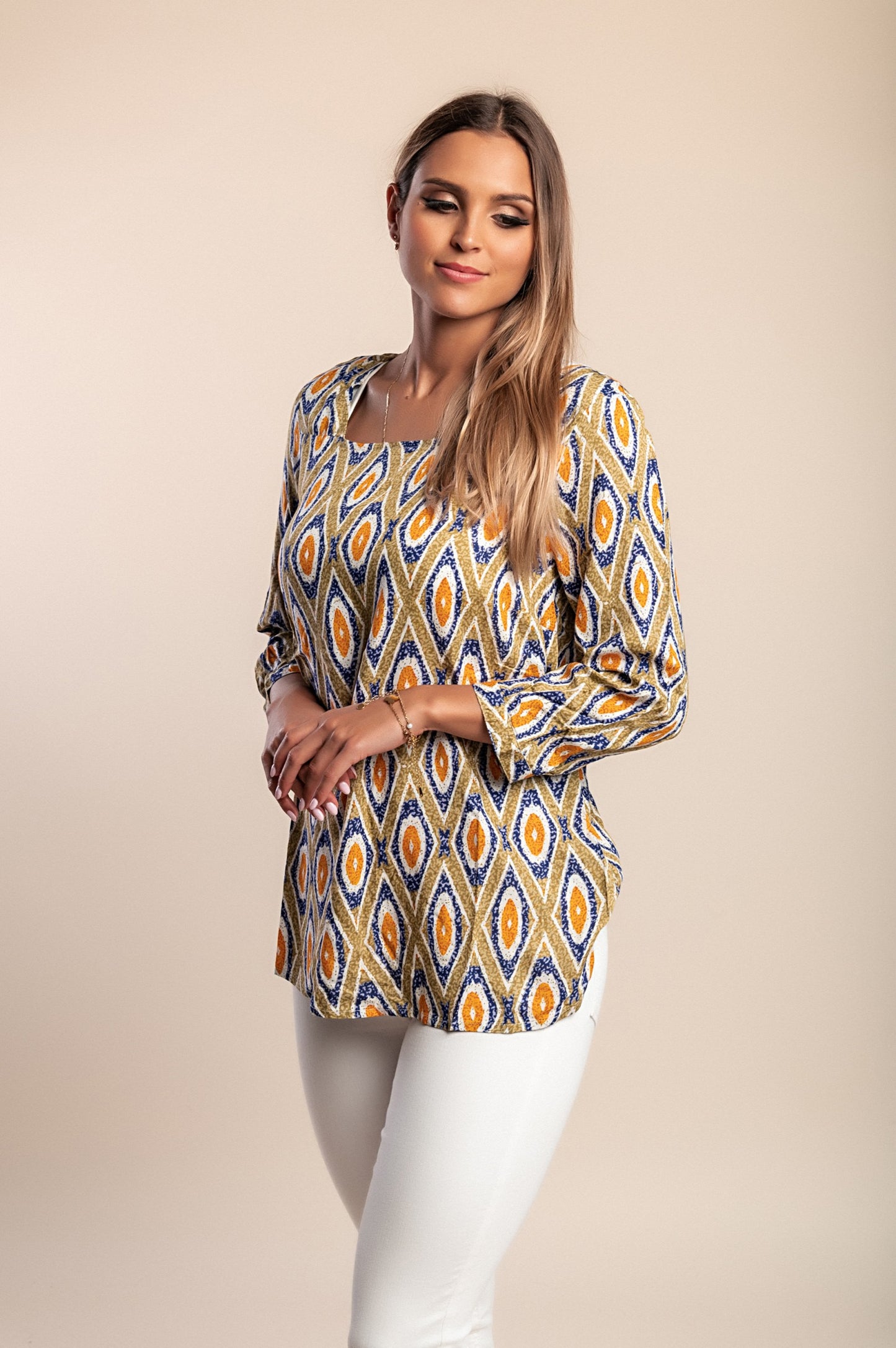 Camicetta stampata, verde