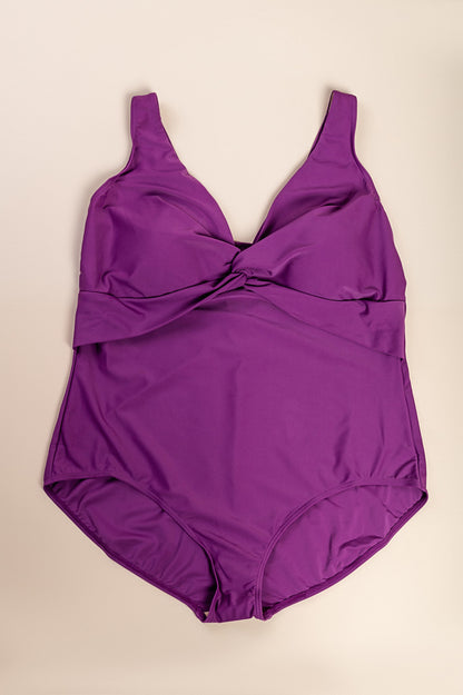 Costume da bagno taglie forti, viola