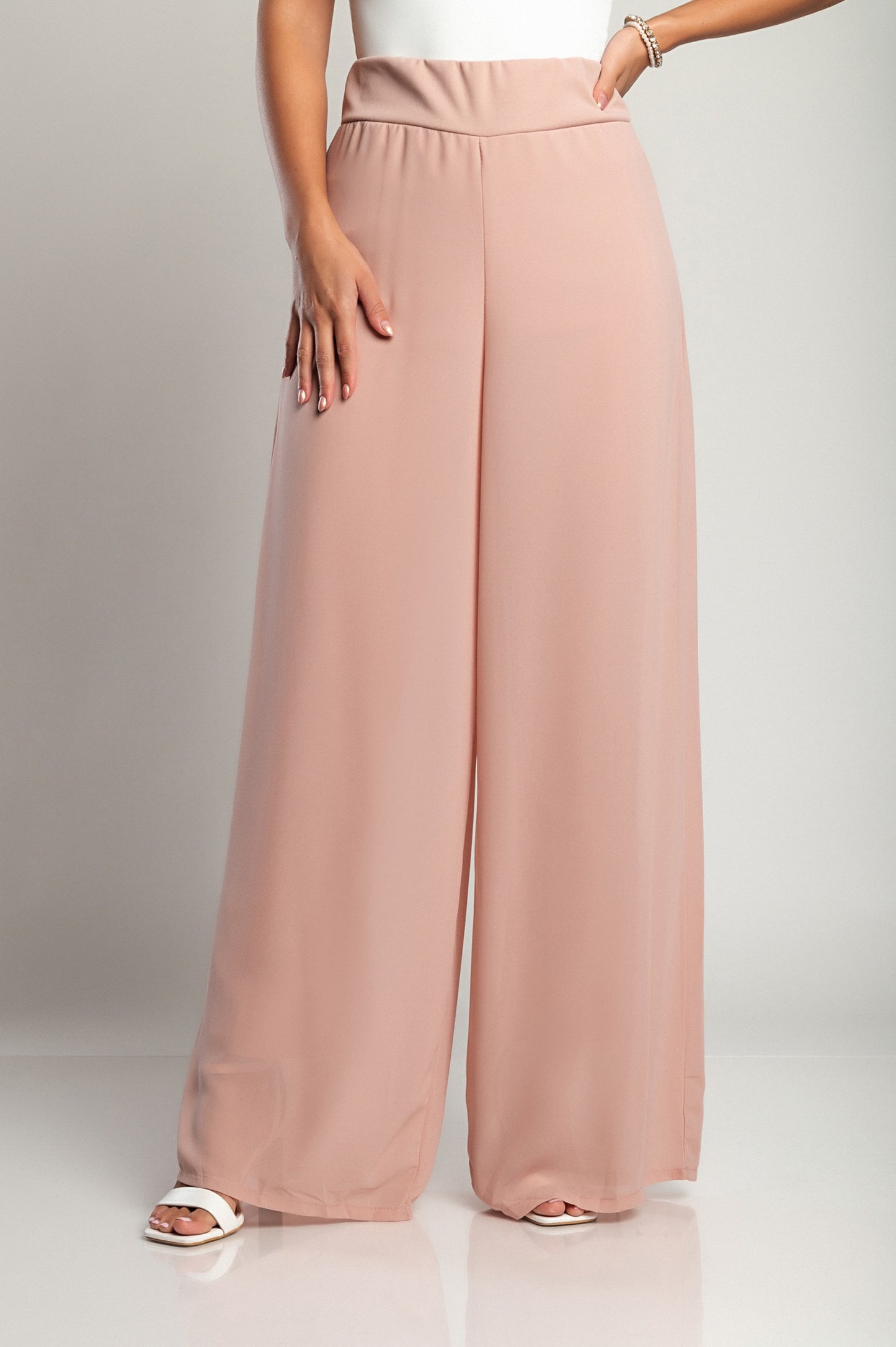 Pantaloni lunghi eleganti Veronna, neri