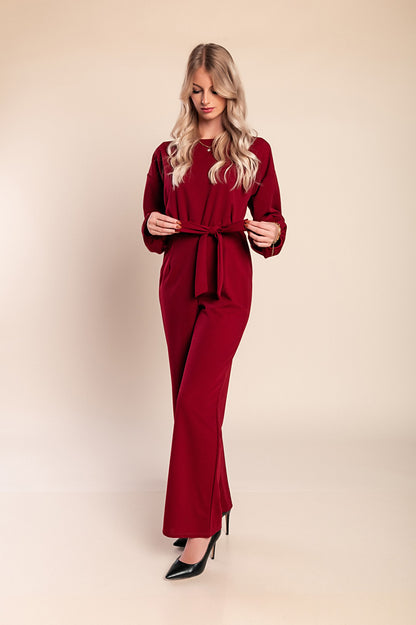 Tuta elegante a maniche lunghe, nera