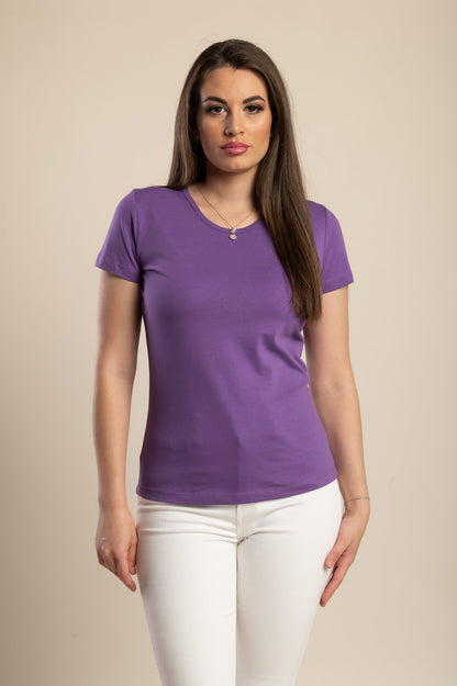 Maglietta di cotone, viola