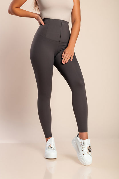 Leggings push up modellanti, grigio
