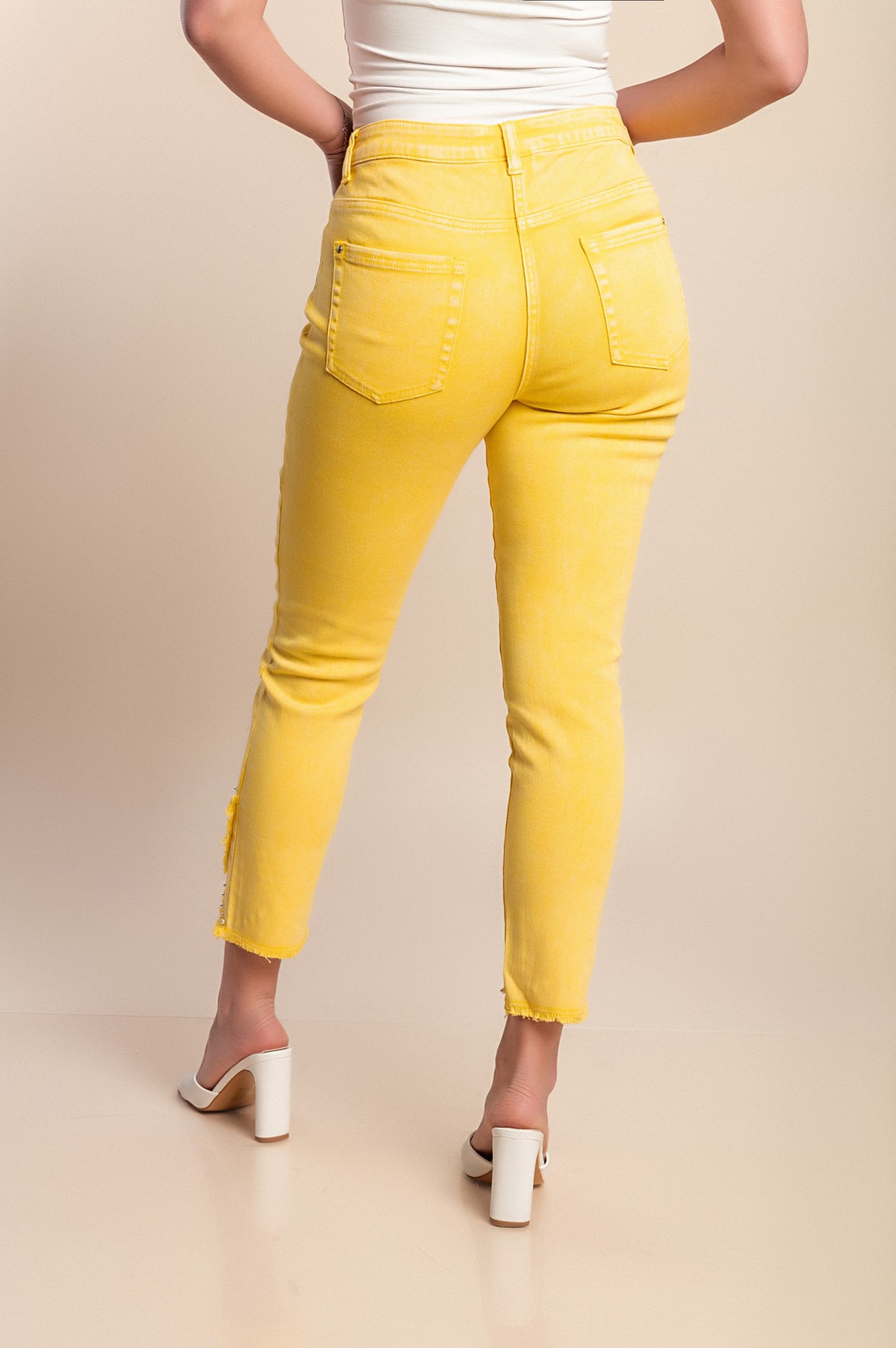 Pantaloni di cotone, gialli