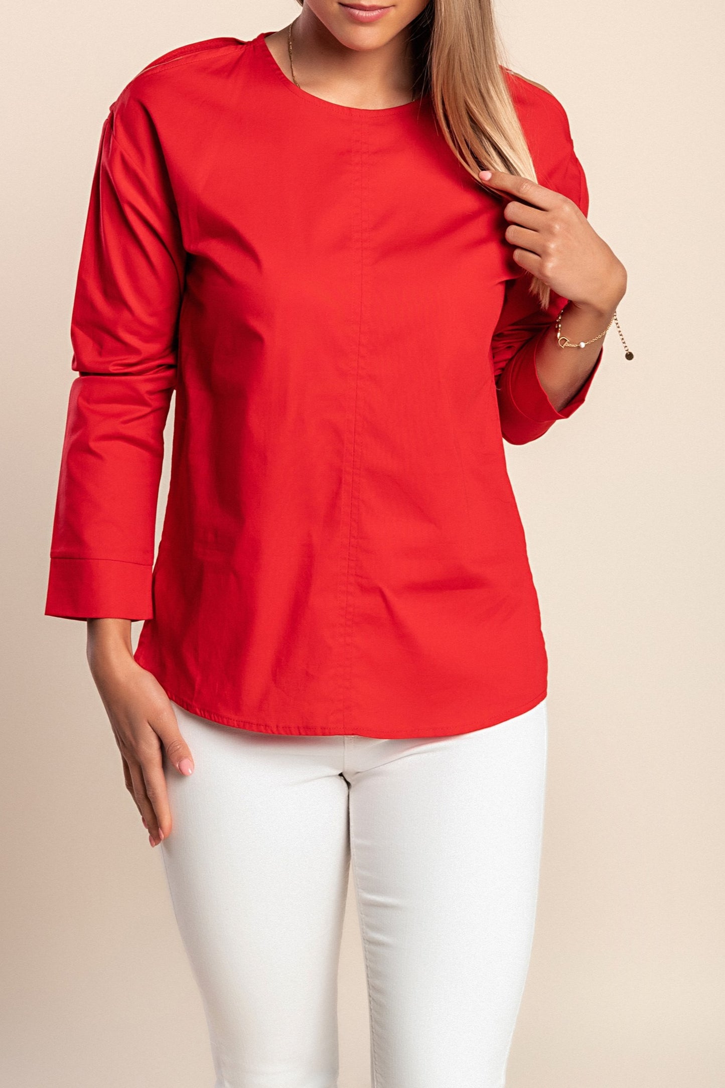 Camicetta a maniche lunghe, rossa