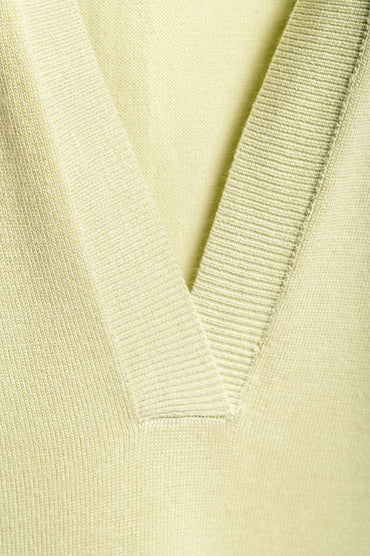 Top senza maniche in maglia taglie forti, menta