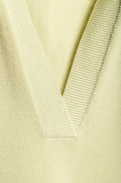 Top senza maniche in maglia taglie forti, menta