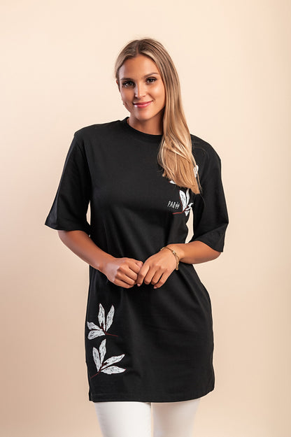 T-shirt in cotone con stampa, bianca