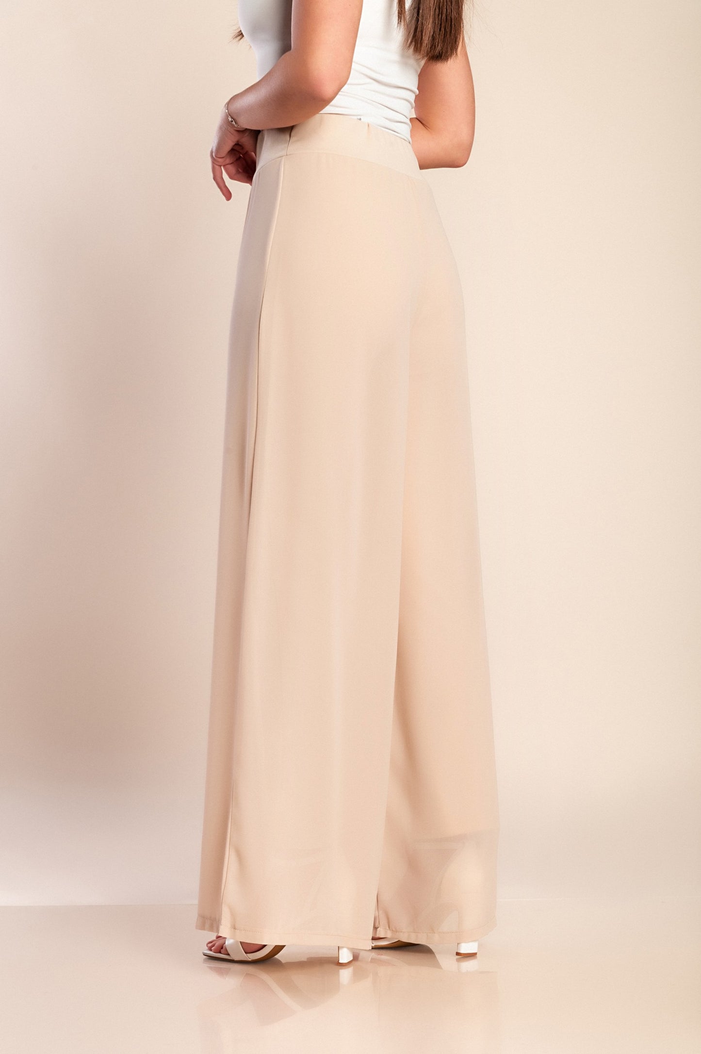 Pantaloni lunghi eleganti Veronna, neri