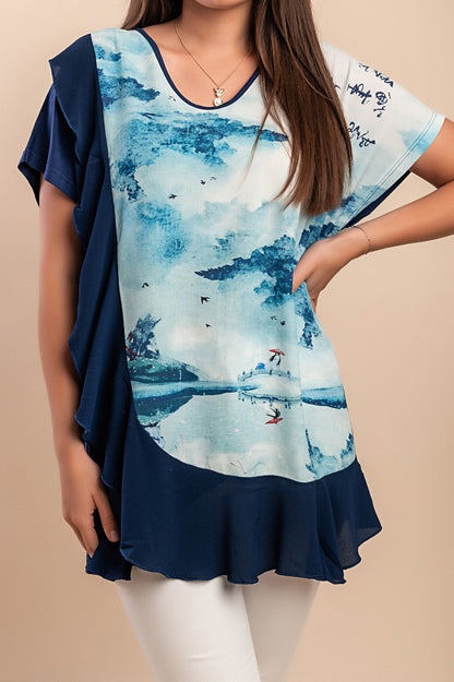 Tunica stampata, rossa