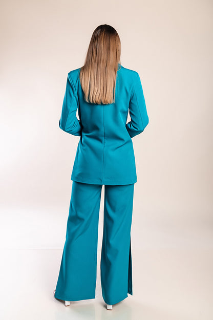 Completo giacca e pantaloni eleganti, beige