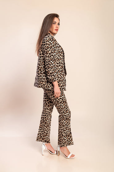 Set 2 pezzi con stampa leopardata, leopardo