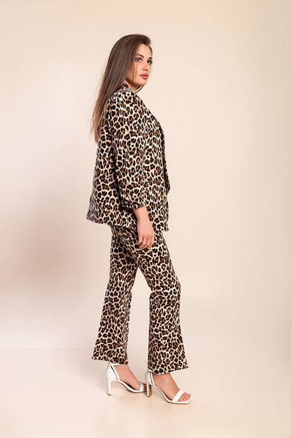 Set 2 pezzi con stampa leopardata, leopardo