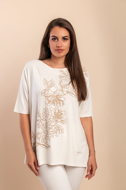 T-shirt stampata, bianca