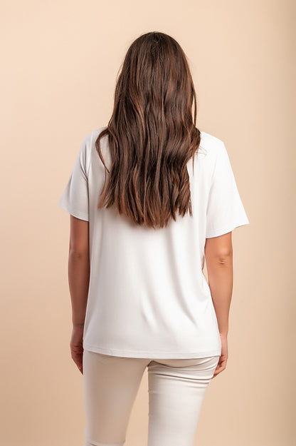 Maglietta girocollo, rossa