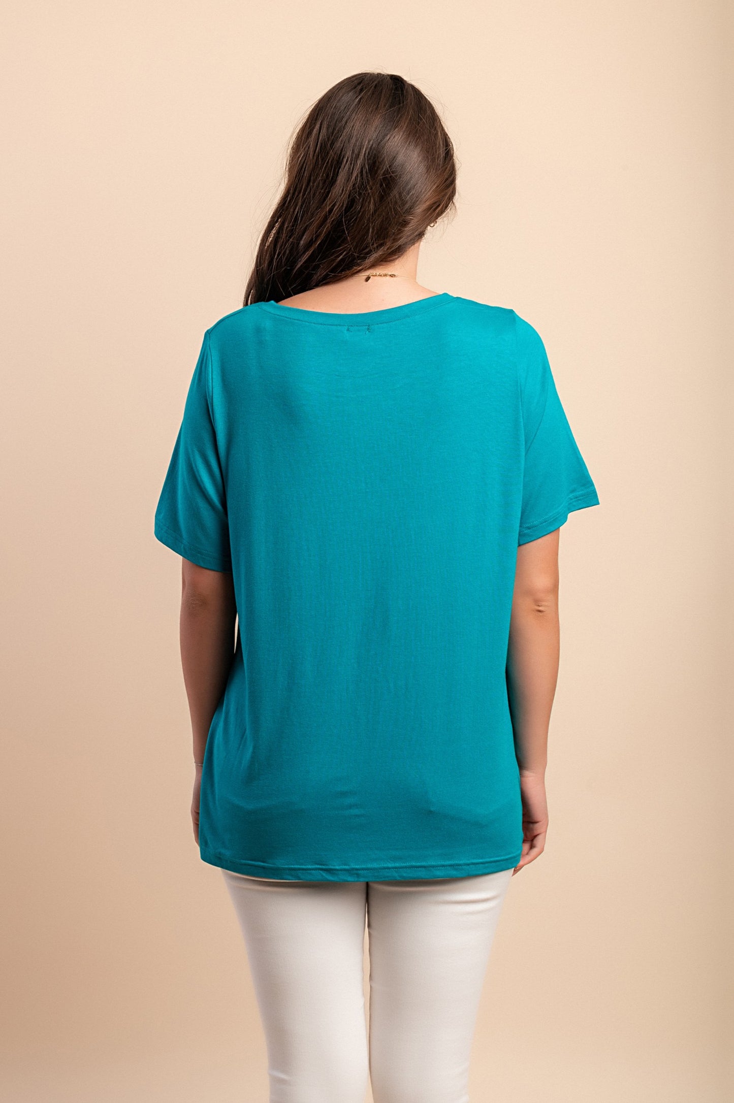 Maglietta girocollo, rossa