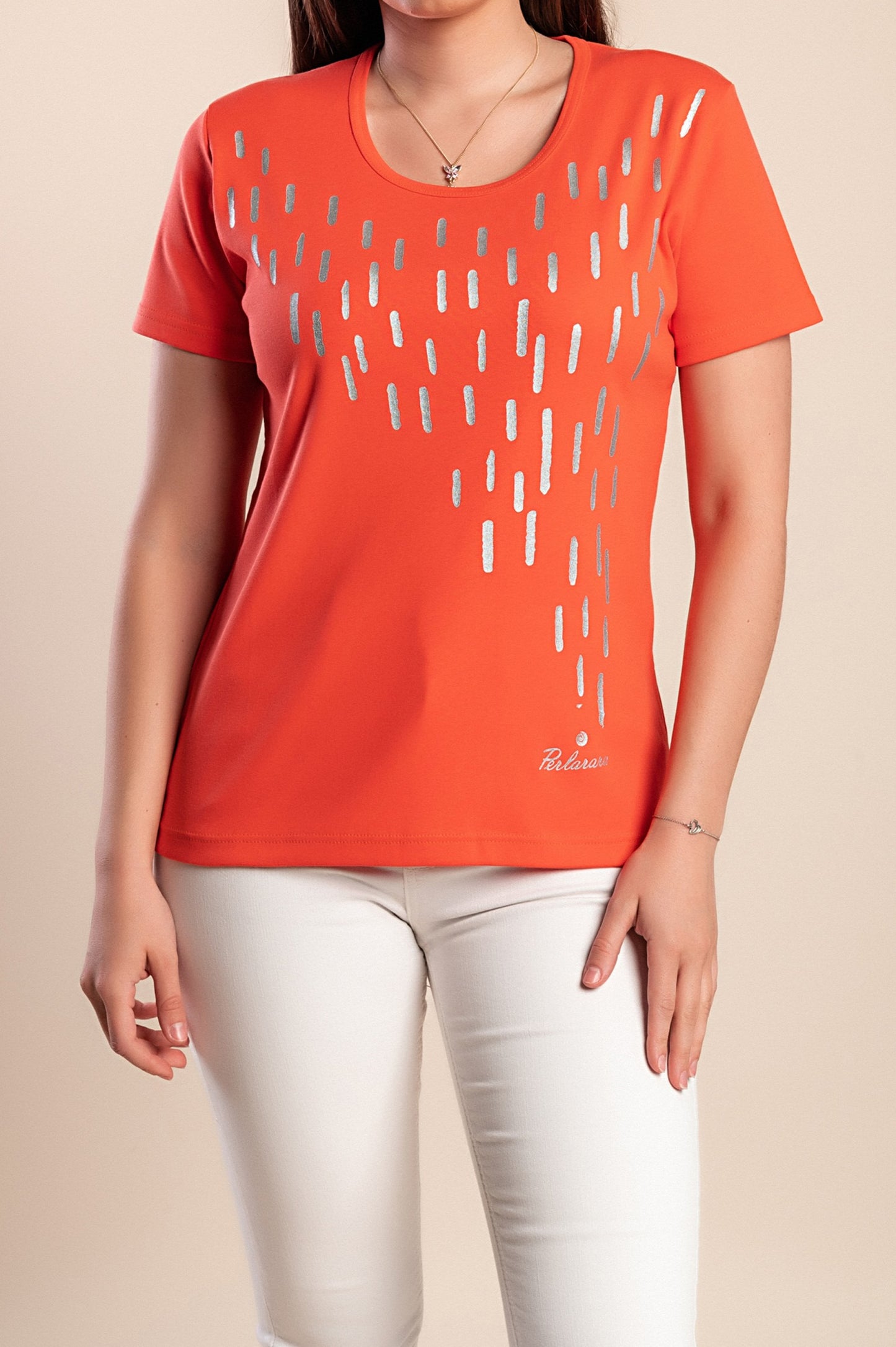 T-shirt stampata, blu