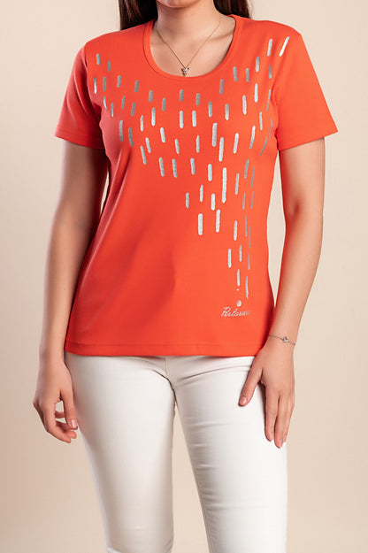 T-shirt stampata, blu