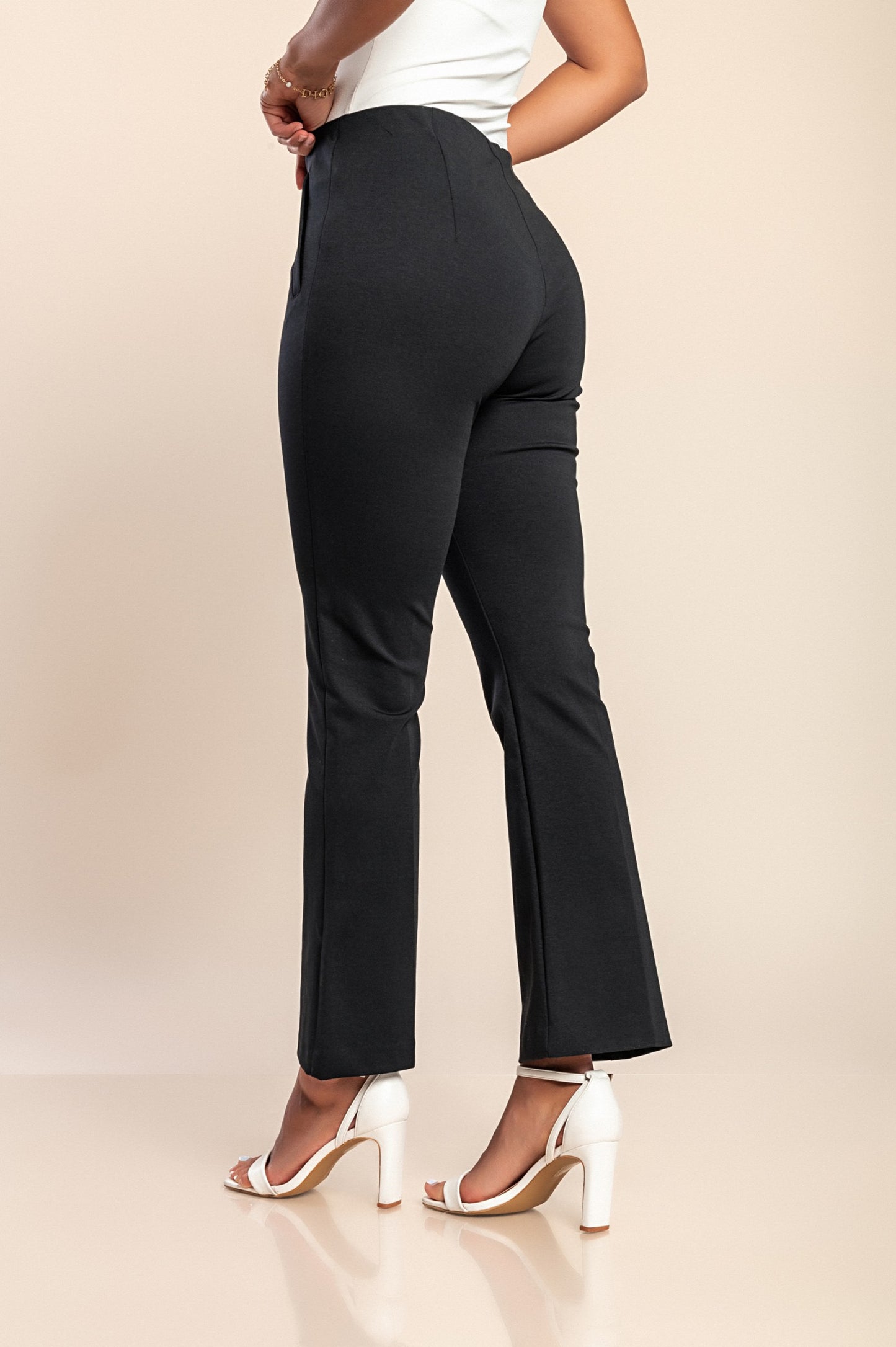 Pantaloni eleganti in cotone, neri