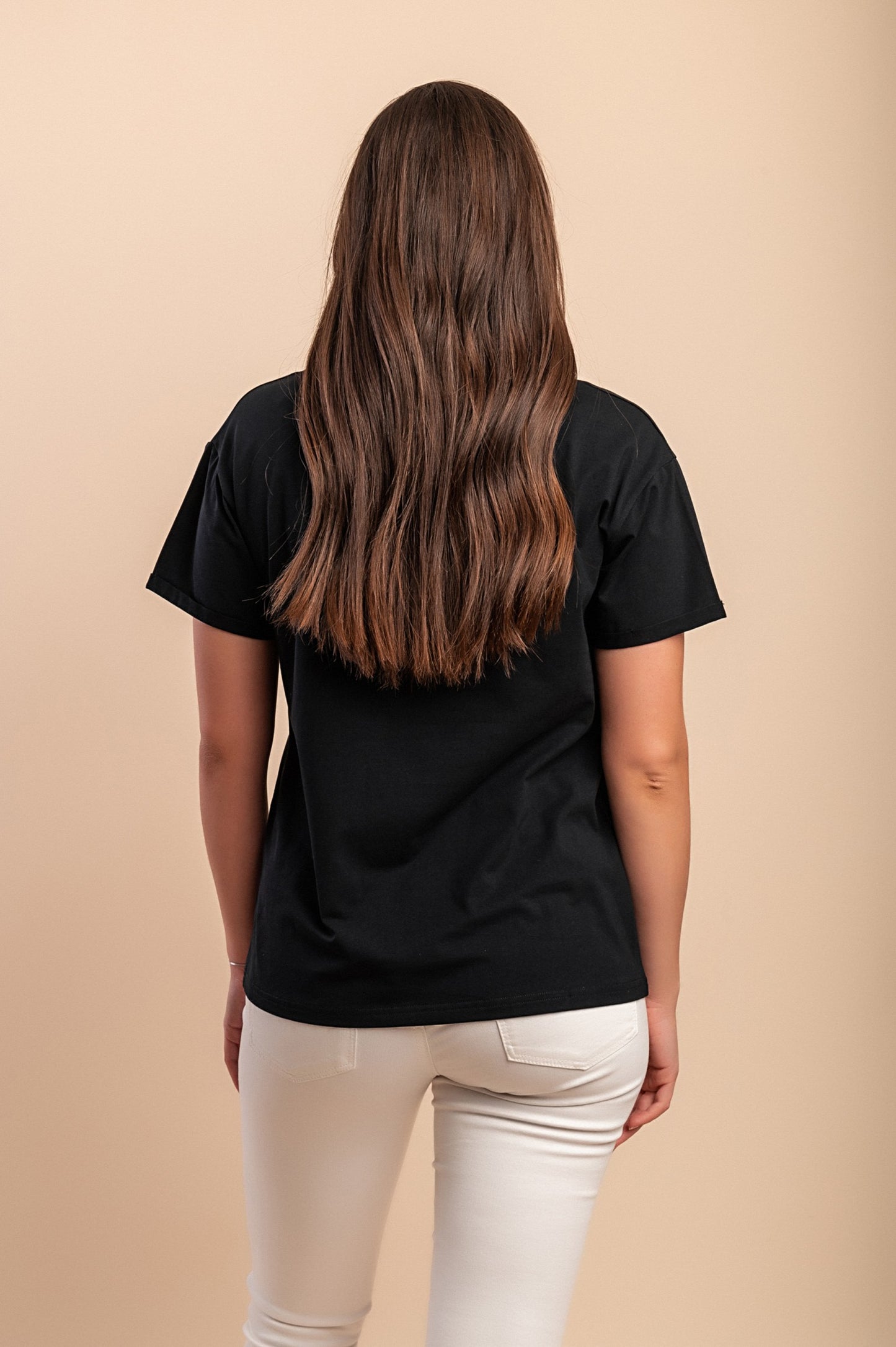 T-shirt stampata, nera