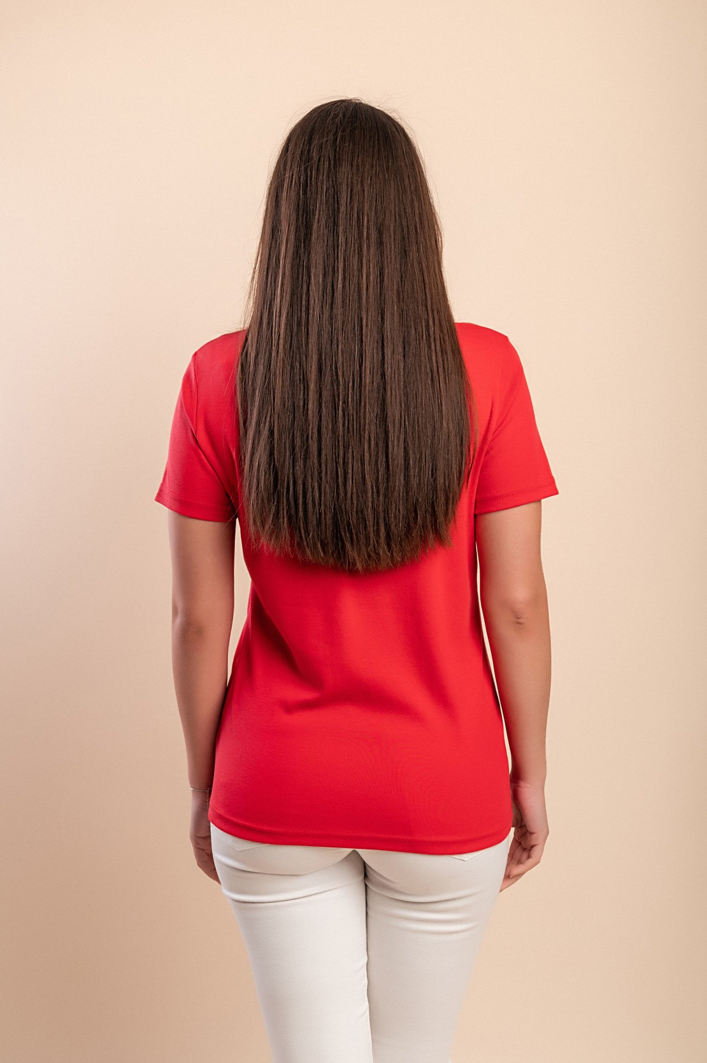 Maglietta di cotone, rossa