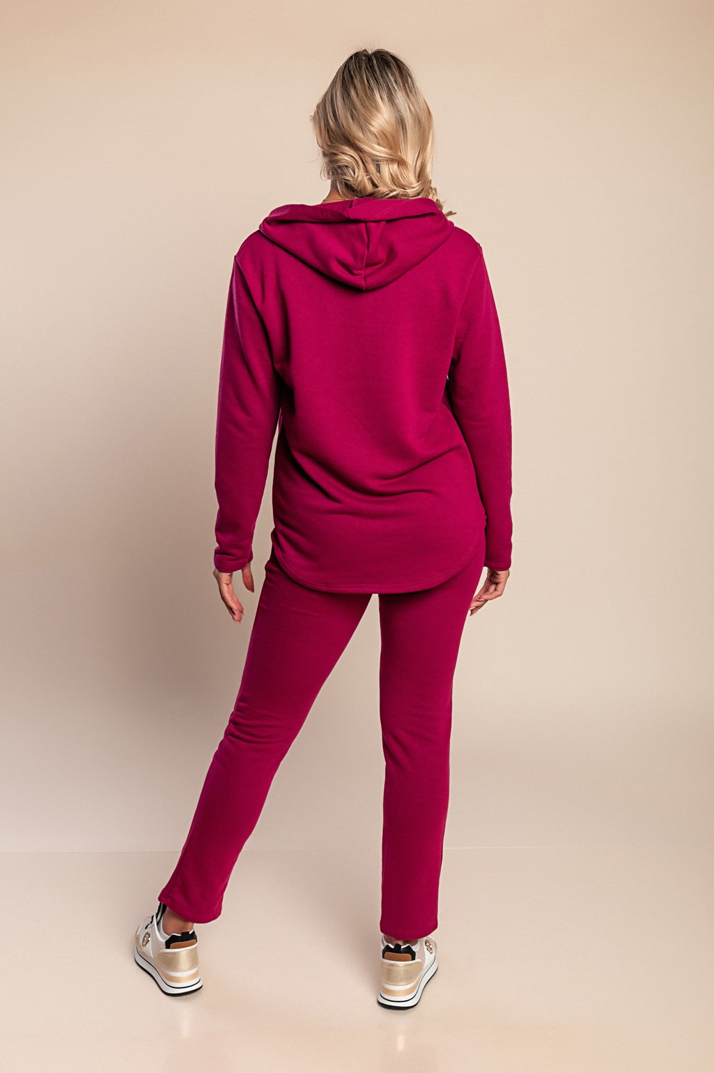 Completo tuta con zip, grigio chiaro