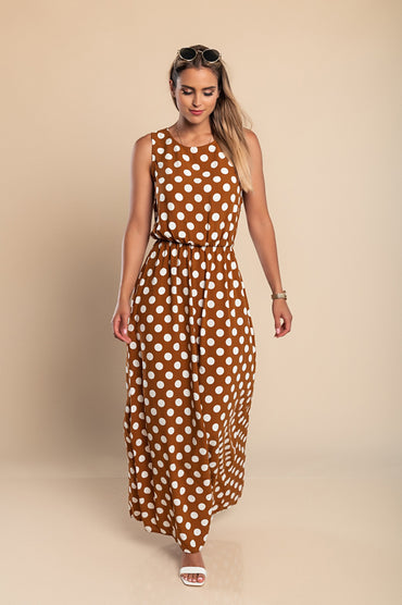 VESTITO DOTTIE - MARRONE