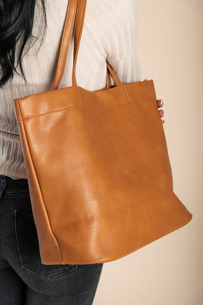 Borsa a mano più grande, marrone