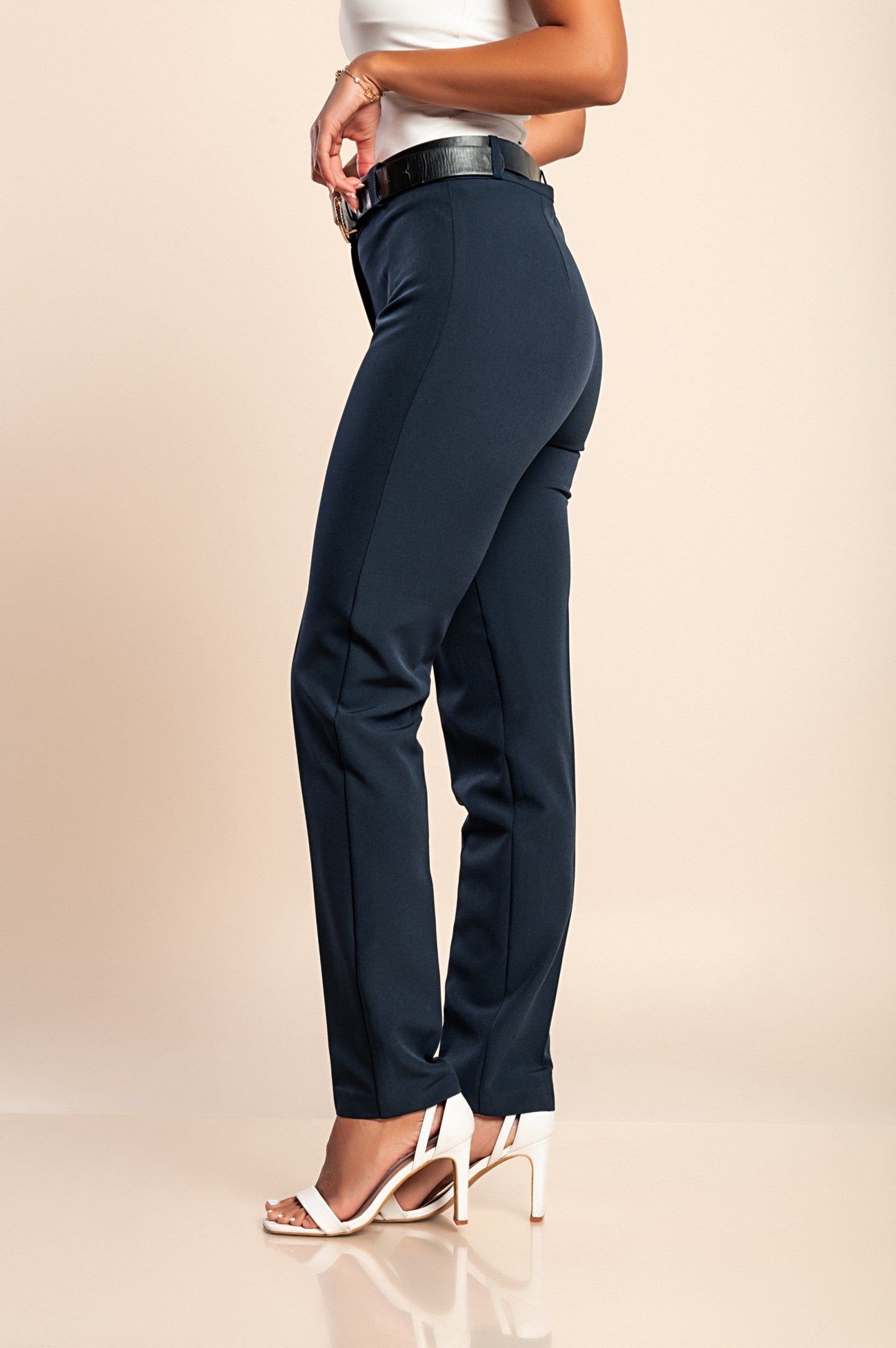 Pantaloni lunghi eleganti, beige