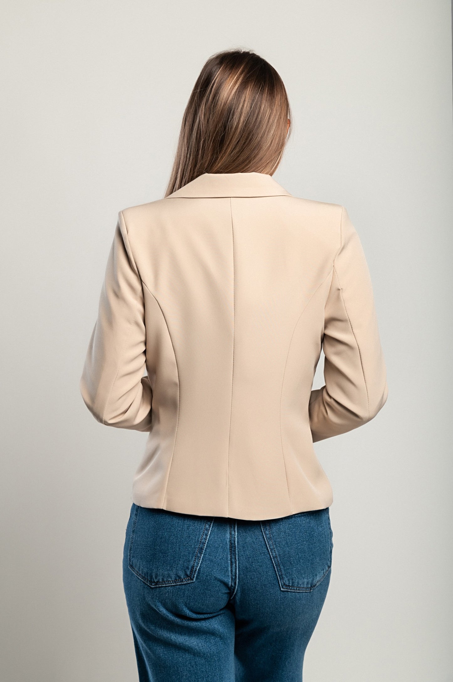 Blazer con scollo classico Softina, nero