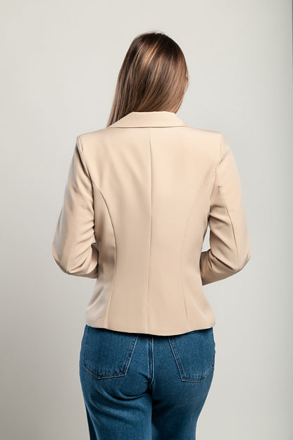 Blazer con scollo classico Softina, nero