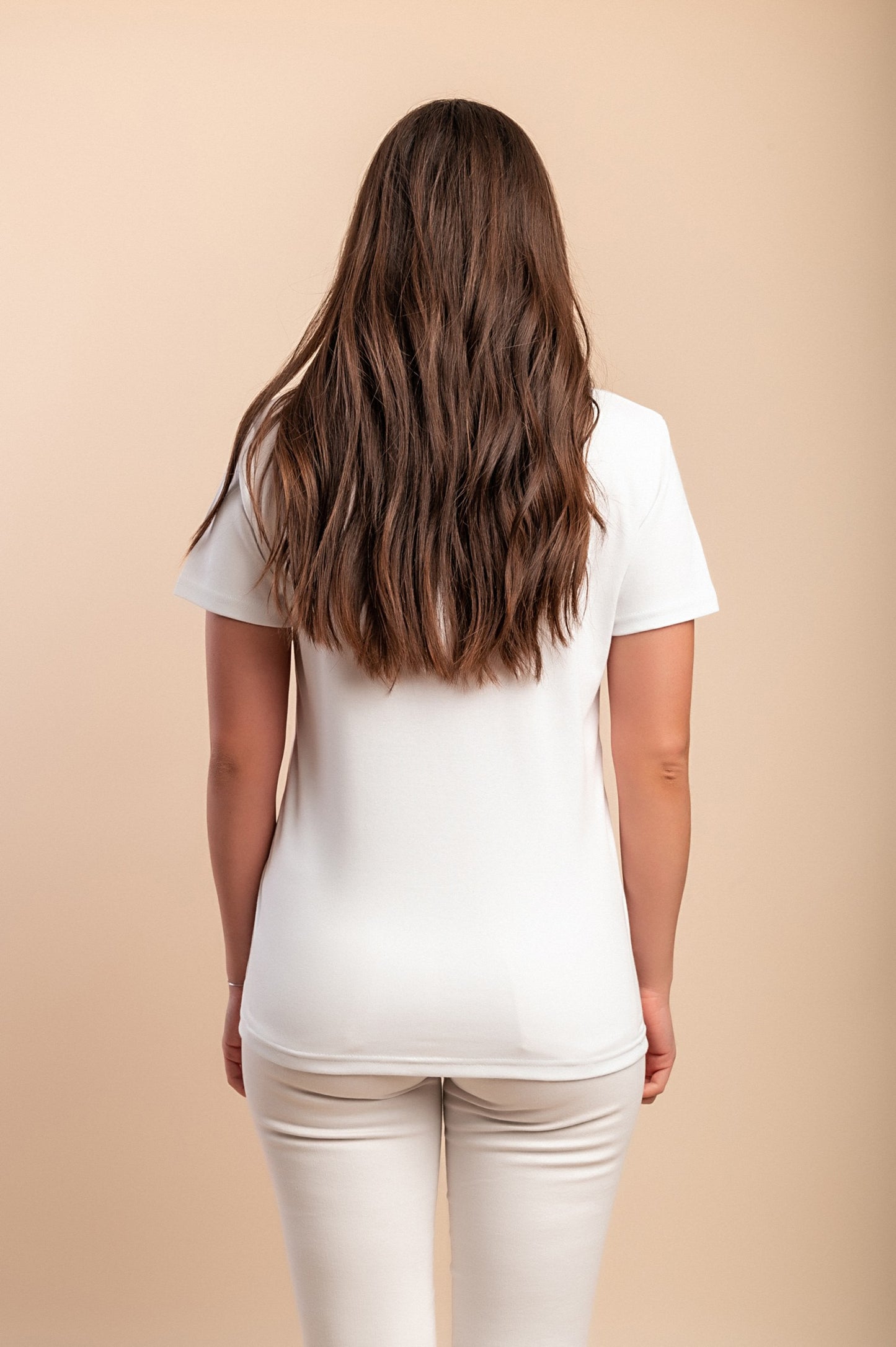 T-shirt in cotone con stampa, bianca