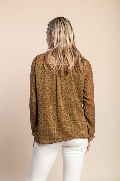 Camicetta stampata, verde