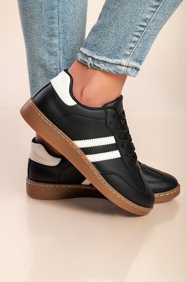 Sneakers alla moda, colore nero