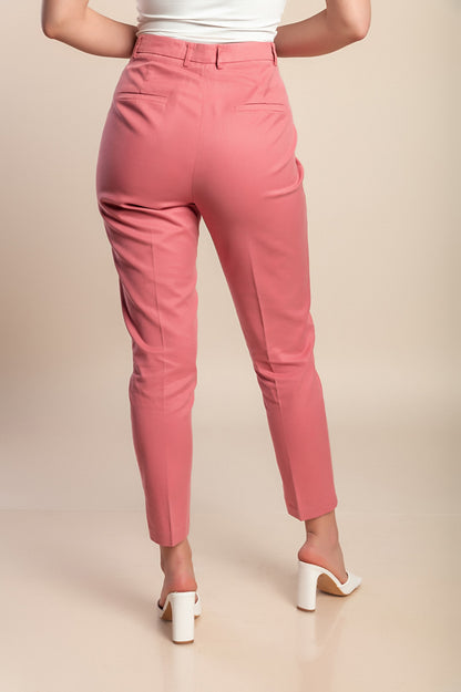 Pantaloni lunghi taglie forti, rosa