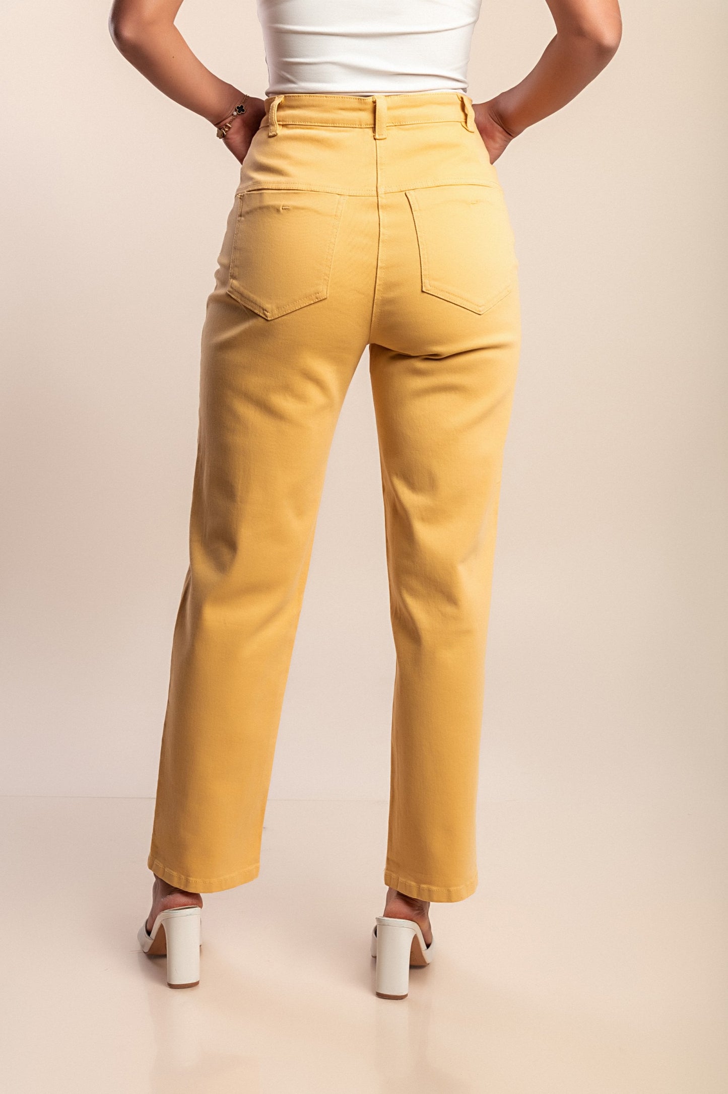 Pantaloni di cotone, gialli