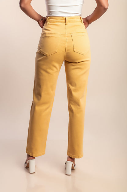 Pantaloni di cotone, gialli