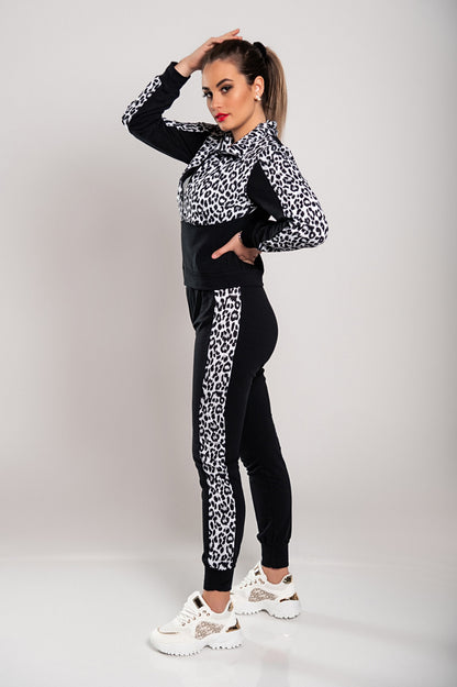 Tuta con stampa leopardata Segovia, verde