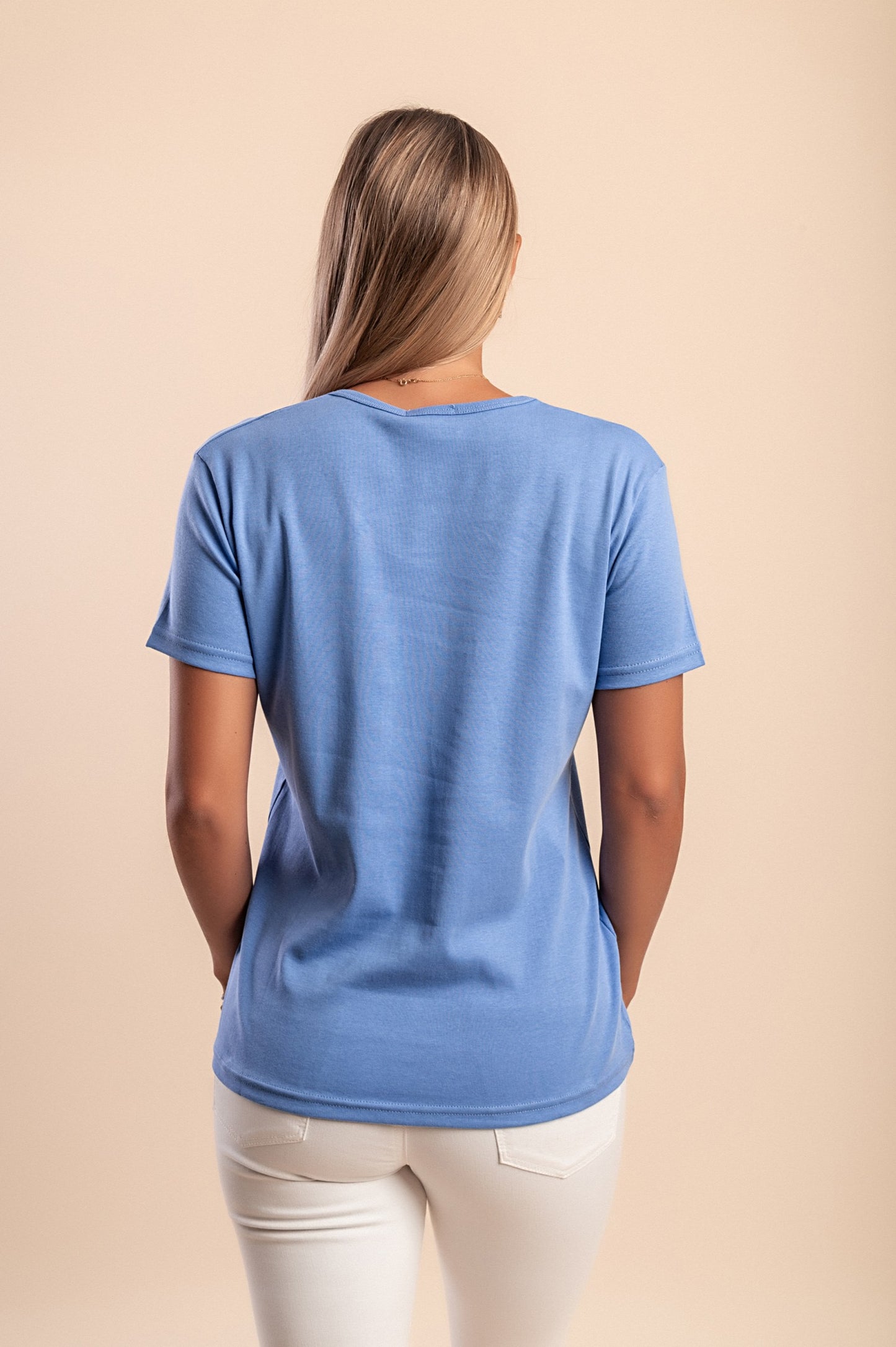 T-shirt in cotone con stampa, rosa chiaro