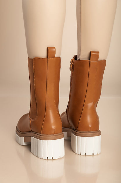 Stivaletti con elastico, U9AAX92261, cammello
