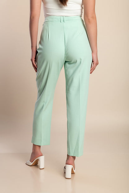 Pantaloni eleganti taglie forti, menta