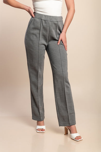 Pantaloni taglie forti, grigi